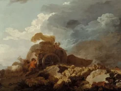 Boutiques de musées Toiles Encadrées|Affiches D'Art-L'Orage ou la charrette embourbée (toiles encadrées)