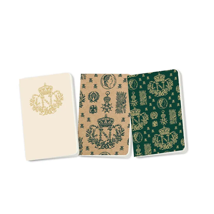 Boutiques de musées Cahiers Et Carnets-Lot de 3 carnets - Musée de l'Armée Emblèmes Napoléon
