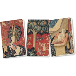 Boutiques de musées Cahiers Et Carnets-Lot de 3 carnets La Dame à la Licorne