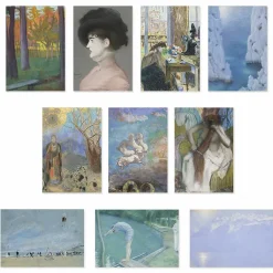 Hot Boutiques de musées Lot de 10 cartes postales - Pastels du musée d'Orsay, de Millet à Redon