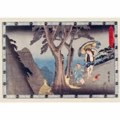 Boutiques de musées Cartes Et Marques Pages-Lot de 16 cartes postales 14 x 20 cm - Hiroshige - Le trésor des vassaux fidèles