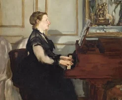 Discount Boutiques de musées Madame Manet au piano (détail) (toiles encadrées)