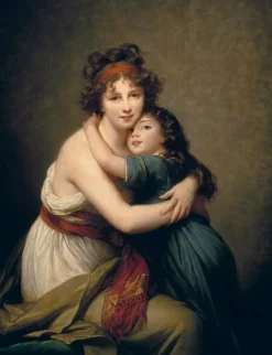 Boutiques de musées Panneaux Acryliques|Toiles Sans Cadre-Madame Vigée-Le Brun et sa fille, Jeanne-Lucie, dite Julie (1780-1819) (panneaux acryliques)