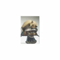 Boutiques de musées Magnets-Magnet - Casque Suji-bachi kabuto aux armoiries du clan Wakizaka et masque Menpô