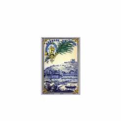 Boutiques de musées Magnets-Magnet - Étiquette Outremer Guimet : vue de la ville de Lyon