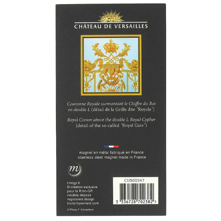 Hot Boutiques de musées Magnet en métal Couronne "Royale" Versailles