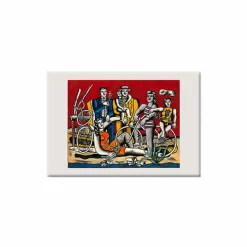 Sale Boutiques de musées Magnet Fernand Léger - Les loisirs sur fond rouge, 1949