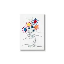 Boutiques de musées Magnets-Magnet Pablo Picasso - La Paix (mains et bouquet de fleurs)
