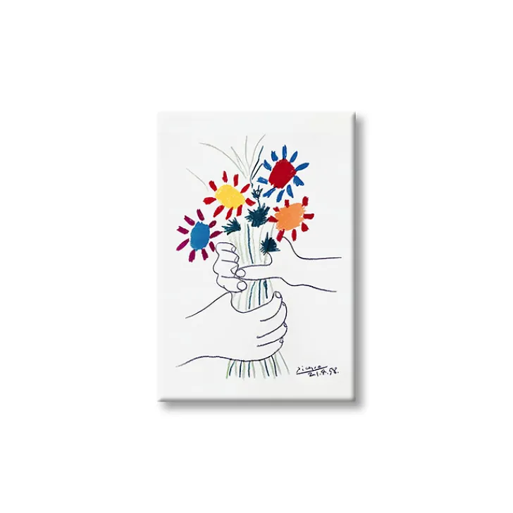 Boutiques de musées Magnets-Magnet Pablo Picasso - La Paix (mains et bouquet de fleurs)