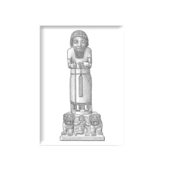 Boutiques de musées Magnets-Magnet Statue royale de Karkémish