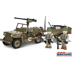Boutiques de musées Loisirs Créatifs-Maquette Willys MB et trailer - Cobi Historical Collection World War II