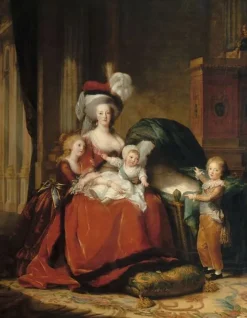 Boutiques de musées Panneaux Acryliques|Toiles Sans Cadre-Marie-Antoinette de Lorraine-Habsbourg, reine de France et ses enfants (panneaux acryliques)