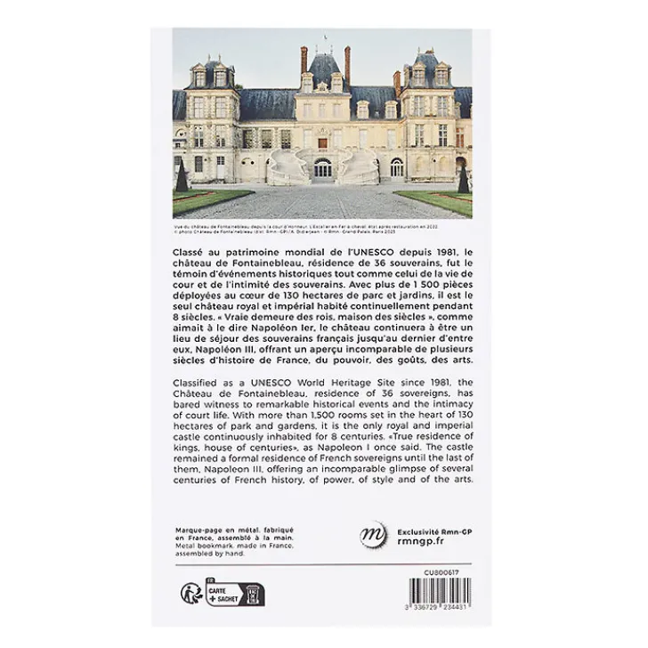 Boutiques de musées Cartes Et Marques Pages-Marque-page Château de Fontainebleau
