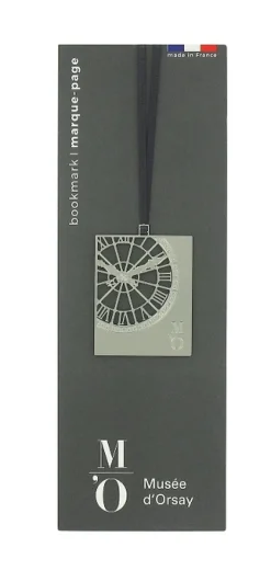 Boutiques de musées Cartes Et Marques Pages-Marque-page Horloge du musée d'Orsay - Argenté