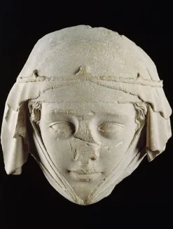 Clearance Boutiques de musées Masque du gisant de Jeanne de Toulouse, provenant de l'abbatiale de Gercy à Varennes-Jarcy (toiles encadrées)