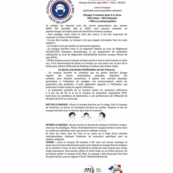 Sale Boutiques de musées Masque réutilisable en tissu - Peintres femmes