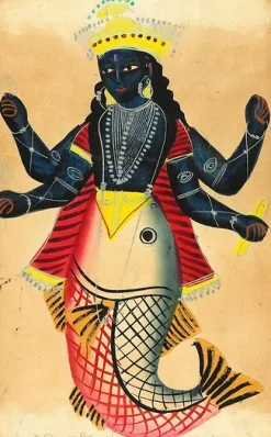 Boutiques de musées Affiches D'Art Encadrées|Toiles Sans Cadre-Matsyavatara (affiches d'art encadrées)