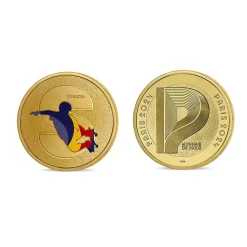 Boutiques de musées Médailles Et Monnaies-Médaillon Jeux Olympiques et Paralympiques de Paris 2024 - Alphabet Sport S - Skateboard