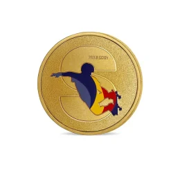 Boutiques de musées Médailles Et Monnaies-Médaillon Jeux Olympiques et Paralympiques de Paris 2024 - Alphabet Sport S - Skateboard