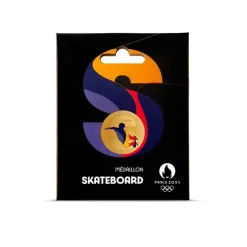 Boutiques de musées Médailles Et Monnaies-Médaillon Jeux Olympiques et Paralympiques de Paris 2024 - Alphabet Sport S - Skateboard