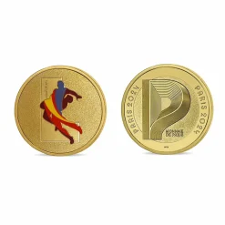 Boutiques de musées Médailles Et Monnaies-Médaillon Jeux Olympiques et Paralympiques de Paris 2024 - Alphabet Sport L - Lutte