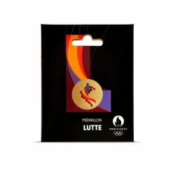 Boutiques de musées Médailles Et Monnaies-Médaillon Jeux Olympiques et Paralympiques de Paris 2024 - Alphabet Sport L - Lutte