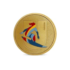 Clearance Boutiques de musées Médaillon Jeux Olympiques et Paralympiques de Paris 2024 - Alphabet Sport U - Surf