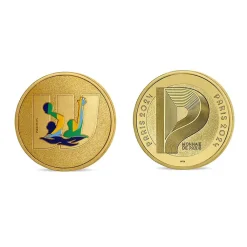 Boutiques de musées Médailles Et Monnaies-Médaillon Jeux Olympiques et Paralympiques de Paris 2024 - Alphabet Sport W - Water-polo