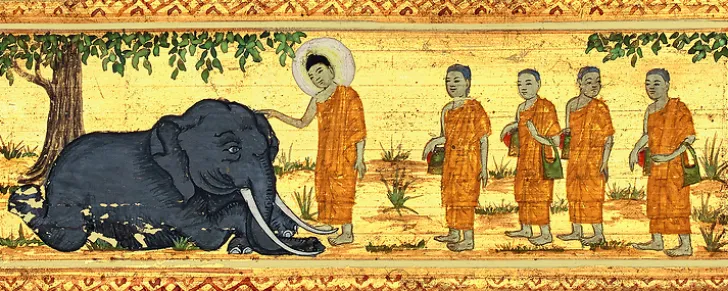 Clearance Boutiques de musées Miracle de l'éléphant furieux à Rajagriha (détail) (affiches d'art)