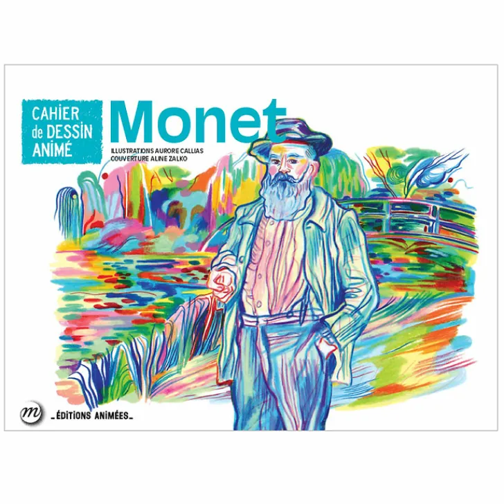 Boutiques de musées Loisirs Créatifs|Livres Jeunesse-Monet - Cahier de dessin animé