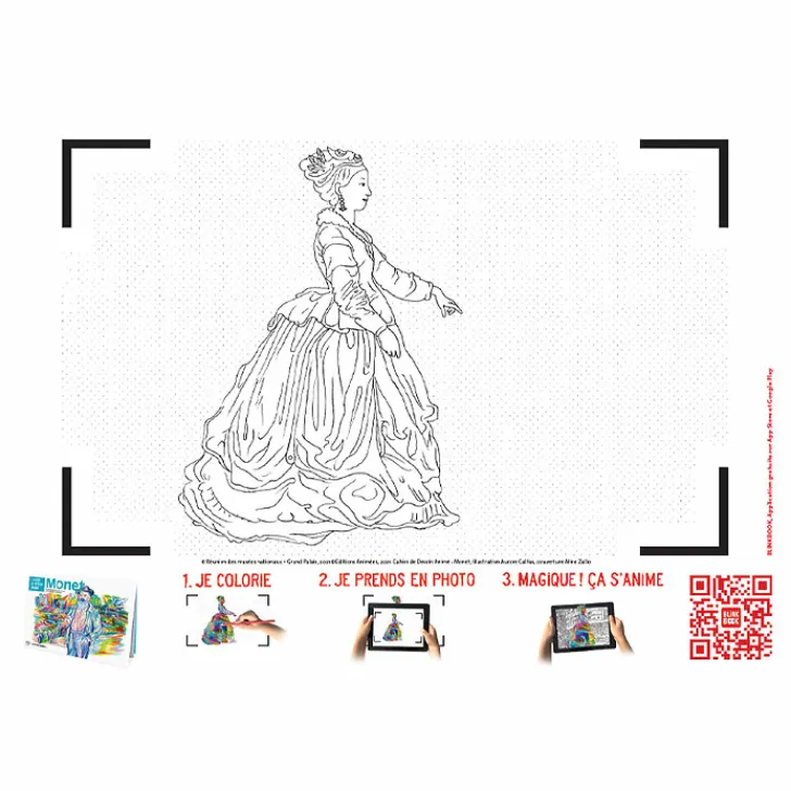 Boutiques de musées Loisirs Créatifs|Livres Jeunesse-Monet - Cahier de dessin animé