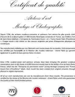 Clearance Boutiques de musées Moulage Buste de Napoléon Bonaparte Louis-Simon Boizot