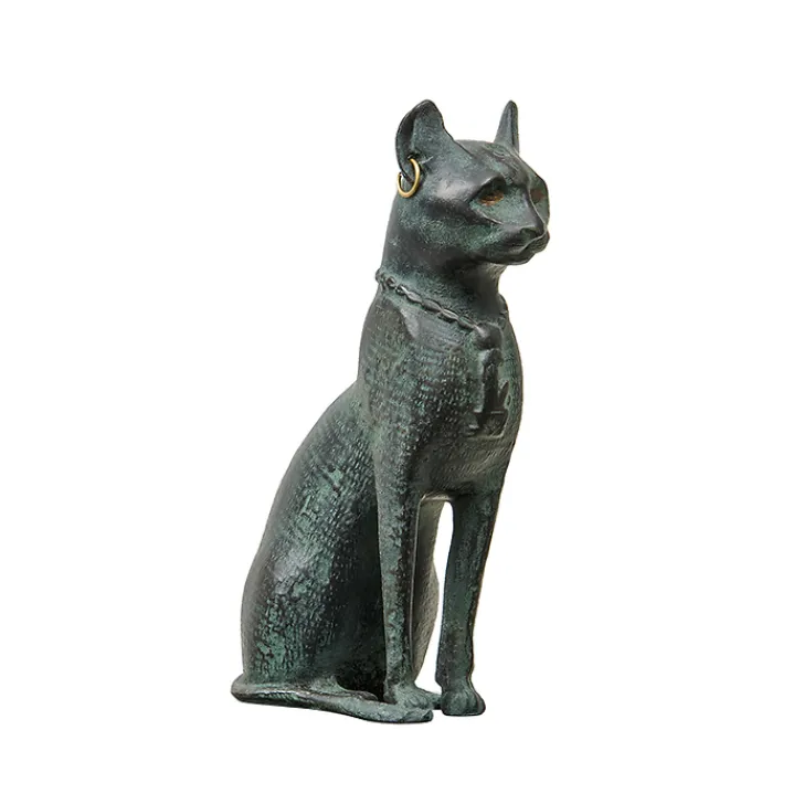 Discount Boutiques de musées Moulage Chatte Bastet aux boucles d'oreilles