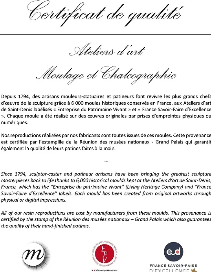 Sale Boutiques de musées Moulage poupée Ashanti Akua-ba