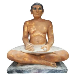 Boutiques de musées Moulage Scribe accroupi ou Scribe de Saqqarah - Taille réelle