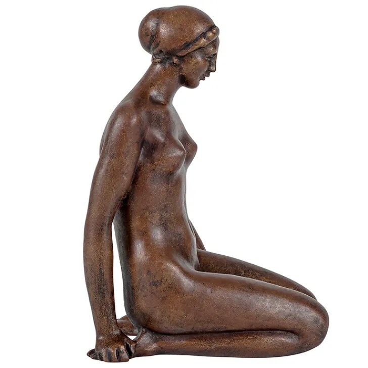 Boutiques de musées Art Européen-Moulage Statuette Femme assise sur ses talons d'après Aristide Maillol