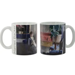 Outlet Boutiques de musées Mug Harriet Backer - Intérieur bleu