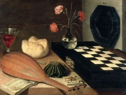 Boutiques de musées Panneaux Acryliques|Toiles Sur Châssis-Nature morte à l'échiquier (panneaux acryliques)