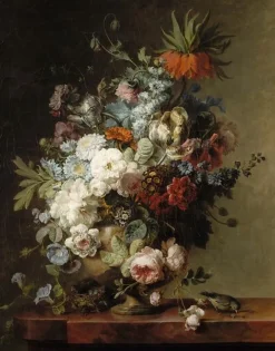 Boutiques de musées Panneaux Aluminium|Toiles Sur Châssis-Nature morte aux fleurs (panneaux aluminium)