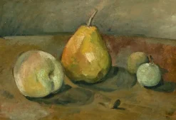 Boutiques de musées Nature morte, poire et pommes vertes (panneaux aluminium)