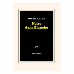 Boutiques de musées Littérature & Essais-Noire dans Blanche - Sophie Calle