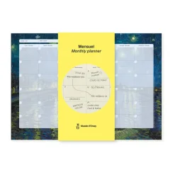 Boutiques de musées Calendriers Et Agendas-Organiseur Mensuel Vincent van Gogh - La Nuit étoilée, 1888