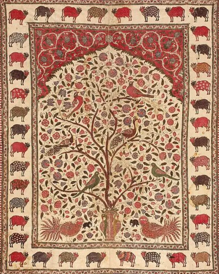 Outlet Boutiques de musées Panneau peint (pichvai) à l'arbre de vie (affiches d'art)