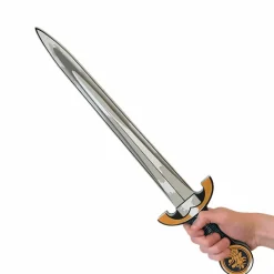 Sale Boutiques de musées Épée de chevalier en mousse bleue avec emblème Lion doré