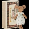 Discount Boutiques de musées Peluche souris boîte d'allumettes - blanche