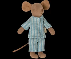 Boutiques de musées Peluches-Peluche souris boîte d'allumettes - bleu