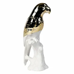 Boutiques de musées Perroquet blanc/doré en porcelaine - Pols Potten
