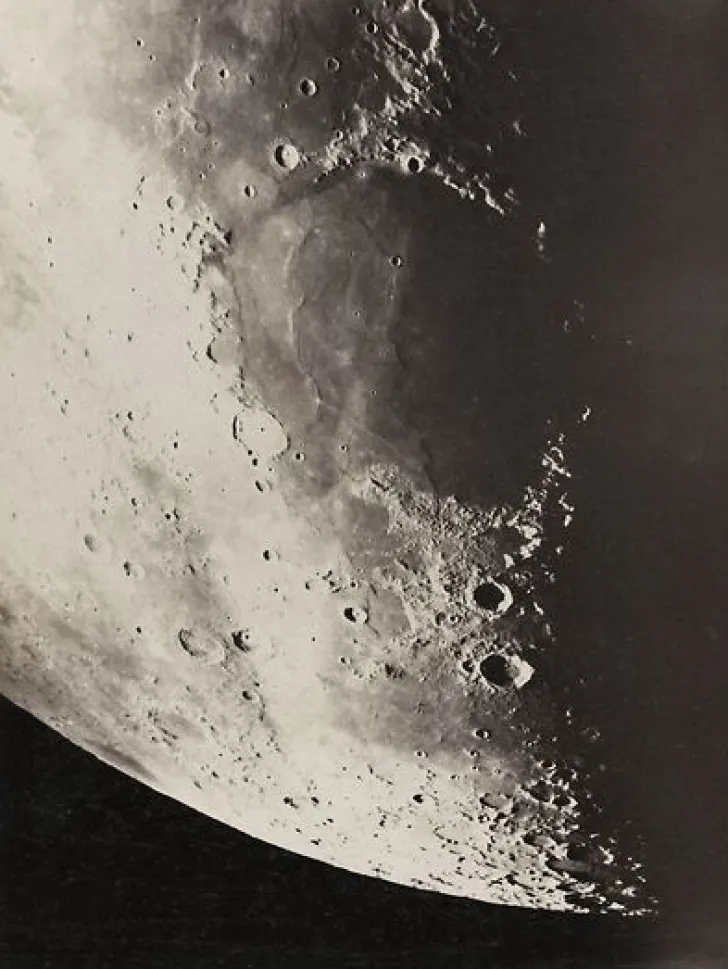 Boutiques de musées Photographie lunaire, Corne Nord, 27 mars 1890, Observatoire de Paris (panneaux acryliques)