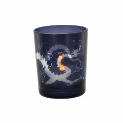 Boutiques de musées Art De La Maison-Photophore en verre à décor Dragon avec LED