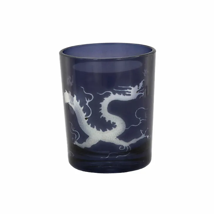 Boutiques de musées Art De La Maison-Photophore en verre à décor Dragon avec LED